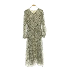 N.Natural Beauty Basic N.ナチュラルビューティーベーシック 24AW モノトーンプリントワンピース 花柄 M 黒 白 /CX ■OS