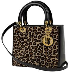 Dior ディオール ハラコ レオパード カナージュ ハンドバック - メルカリ