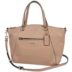 コーチ COACH プレーリー サッチェル ハンドバッグ 2WAY レザー ベージュ 79997 レディース 【中古】