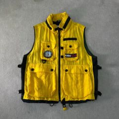 M.U.SPORTS エムユースポーツ メンズ ベスト フリーサイズ イエロー 