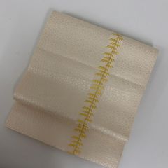 洒落袋帯 小千谷紬 正絹 格子 粋な絣 六通 MA-4061 - メルカリ