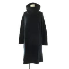 マッキントッシュ ロンドン MACKINTOSH LONDON スヌード付きニットワンピース 長袖 膝丈 ウール 38 濃紺 /NR ■OSのサムネイル
