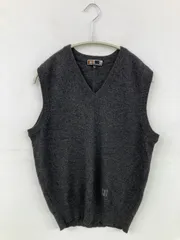 DAKS ダックス ベスト L グレー 無地 ワンポイント メンズのサムネイル