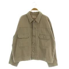 タウンクラフト TOWNCRAFT FREAKS STORE別注 デニムジャケット ビッグシルエット F カーキ /MY ■OSのサムネイル