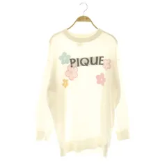 ジェラートピケ gelato pique 24AW フラワーパウダーチュニック ニット セーター F アイボリー マルチカラー /DO ■OSのサムネイル