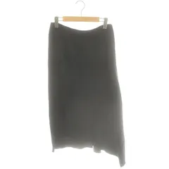 ジルサンダー JIL SANDER アシンメトリースカート フレア ミモレ ロング 32 黒 ブラック /AT ■OS ■SHのサムネイル