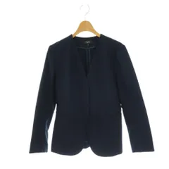 セオリー Theory stretch canvas lindrayia b ノーカラージャケット カラーレスジャケット 2 ネイビー /DF ■OSのサムネイル
