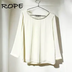 ROPE ロペ 長袖 シャツ トップス ホワイト系 上品