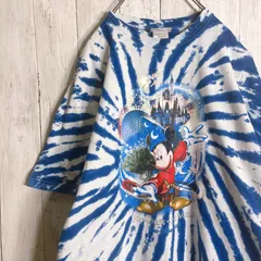 【入手困難】90s Vintage 古着 fantasia ファンタジア 魔法使いミッキー タイダイ 半袖Tシャツ #7100のサムネイル