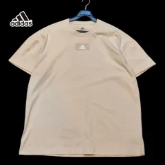 (2XL)アディダス ベージュ 半袖Tシャツ