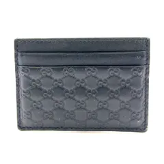 GUCCI マイクログッチシマ レザー ブラック カードケース 262837のサムネイル