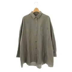アクータ ACUTA シャツ ブラウス 長袖 前開き コットン F グレー /NR ■OSのサムネイル