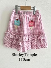 未使用】Shirley Temple スカート 120 ギンガムチェック 2枚 - メルカリ