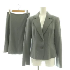 クレージュ courreges ウール スカートスーツ セットアップ 40 グレー /DF ■OSのサムネイル