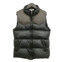 ザ・ダファー・オブ・セントジョージ The DUFFER of ST.GEORGE ゴート レザー ダウン ベスト XL ブラック系のサムネイル