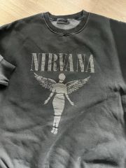 NIRVANA ロングスリーブTシャツ ARCHIVE グレーヴィンテージ加工