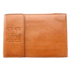 HIROFU ヒロフ レザー長財布 Hロゴ ブラウン - メルカリ