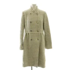 スキャパ SCAPA ロングコート 千鳥格子 ウール 38 アイボリー グレー /SS ■OSのサムネイル