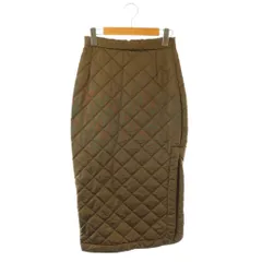 マックスマーラ ウィークエンドライン MAX MARA WEEKEND LINE キルティング スカート ロング タイト 34 茶 /NR ■OSのサムネイル
