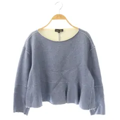 ドゥロワー Drawer クルーネックトップス カットソー 長袖 シルク混 カシミヤ混 1 ネイビー /DO ■OSのサムネイル