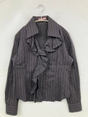 値段交渉ok) NARACAMICIE フリル付き半袖シャツ 0サイズ - メルカリ