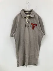 Abercrombie & Fitch アバクロンビーアンドフィッチ ポロシャツ XL グレー 無地 ワンポイント 半袖 メンズ