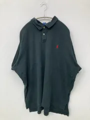 Polo by Ralph Lauren ポロバイラルフローレン ポロシャツ XL ブラック 無地 ワンポイント ブランドロゴ 半袖 メンズ