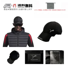 BALENCIAGA PUMA コラボ バレンシアガ プーマ キャップ BASEBALL CAP ロゴ イタリア製 新品 ★ 1063 ブラック M274-L..のサムネイル