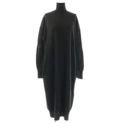アダワズ ADAWAS SHIRT LAYERED ONE-PIECE ワンピース ニット ハイネック ウール F ブラック /CX ■OSのサムネイル