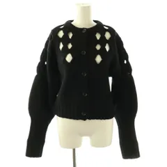 エイチ ビューティーアンドユース H BEAUTY&YOUTH ウール ケーブル ホール カーディガン WOOL CABLE HOLE CARDIGAN 黒 ブラック /SS ■OS