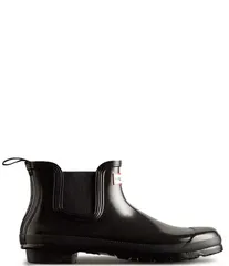 ハンター レディース シューズ ブーツ・レインブーツ チェルシー ブーツ Hunter Original Chelsea Gloss Rain Booties BlackBlack ブラック