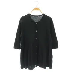 ワイズフォーリビング Y's for living コットンカットソーカーディガン 黒 ブラック /SS ■OSのサムネイル