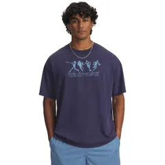 アンダーアーマー メンズ トップス Tシャツ Under Armour Mens Heavyweight Athletes Oversized TShirt WASHED NAVY ネイビー