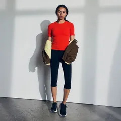 キャリー レディース トップス Tシャツ CALIA Womenseamless Crop Elbow Tee Fresh Red レッドのサムネイル
