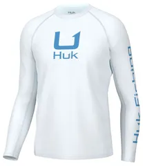 フック メンズ トップス Tシャツ クルーネック HUK Mens Icon Crew Neck Long Sleeve TShirt White ホワイトのサムネイル