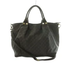 ゲラルディーニ GHERARDINI 2WAY ハンドバッグ ショルダーバッグ モノグラム柄 茶 /MI ■OS