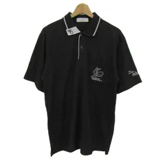 アバダット ポロシャツ トップス 半袖 ゴルフウエア 日本製 メンズ ﾌﾘｰサイズ ブラック adabat 【中古】のサムネイル