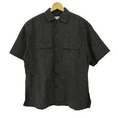アダムエロペ 半袖シャツ リネン混 ブランド トップス 黒 メンズ Mサイズ ブラック×ベージュ Adam et Rope' 【中古】のサムネイル