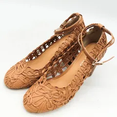 ツモリチサト パンプス ラウンドトゥ チャンキーヒール ブランド シューズ 靴 レディース 23サイズ ブラウン TSUMORI CHISATO 【中古】のサムネイル