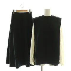 アメリヴィンテージ Ameri VINTAGE 三点セット VINTAGE MANY WAY TRIO SWEAT DRESS スウェットスカート ブラウス S アイボリー ブラック /CX ■OS のサムネイル