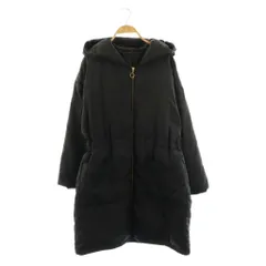 ロペ ROPE Green Down フーテッドダウンコート ロング 38 ブラック /ES ■OSのサムネイル