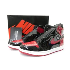 未使用 ナイキ NIKE AIR JORDAN 1 RETRO HIGH OG Patent Bred 555088-063 size:28.0cm スニーカー 靴 △WT5119