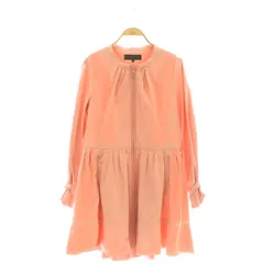 トゥービーシック TO BE CHIC ノーカラースプリングコート ジップアップ 40 ピンク /CX ■OSのサムネイル