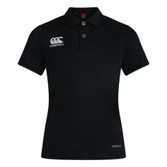 カンタベリー レディース トップス Tシャツ ポロシャツ Canterbury WomensLadies Club Dry Polo Shirt Black ブラックのサムネイル