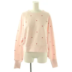 ファーファー furfur 25SS ミニハート刺繍スウェット 長袖 F ピンク レッド /DO ■OS ■SHのサムネイル