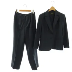 レリアン Leilian ウールジャケット テーラード パンツ セットアップ 9 ネイビー /HK ■OSのサムネイル