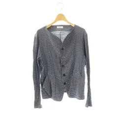 プランテーション plantation ノーカラー ジャケット チェック M ブラック /DF ■OSのサムネイル