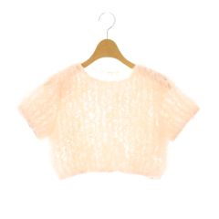 新品】グラデーションニットTシャツ ノーソーイングニット M ピンク