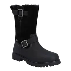 ハンター レディース シューズ ブーツ・レインブーツ レザー Hunter WomensLadies Ness Full Grain Leather Biker Boots Black ブラック