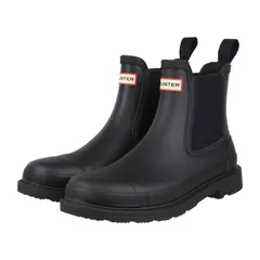 ハンター レディース シューズ ブーツ・レインブーツ チェルシーブーツ チェルシー Hunter WomensLadies Commando Chelsea Boots Black ブラック